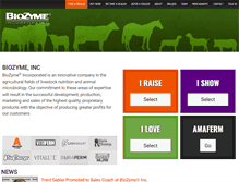 Tablet Screenshot of biozymeinc.com